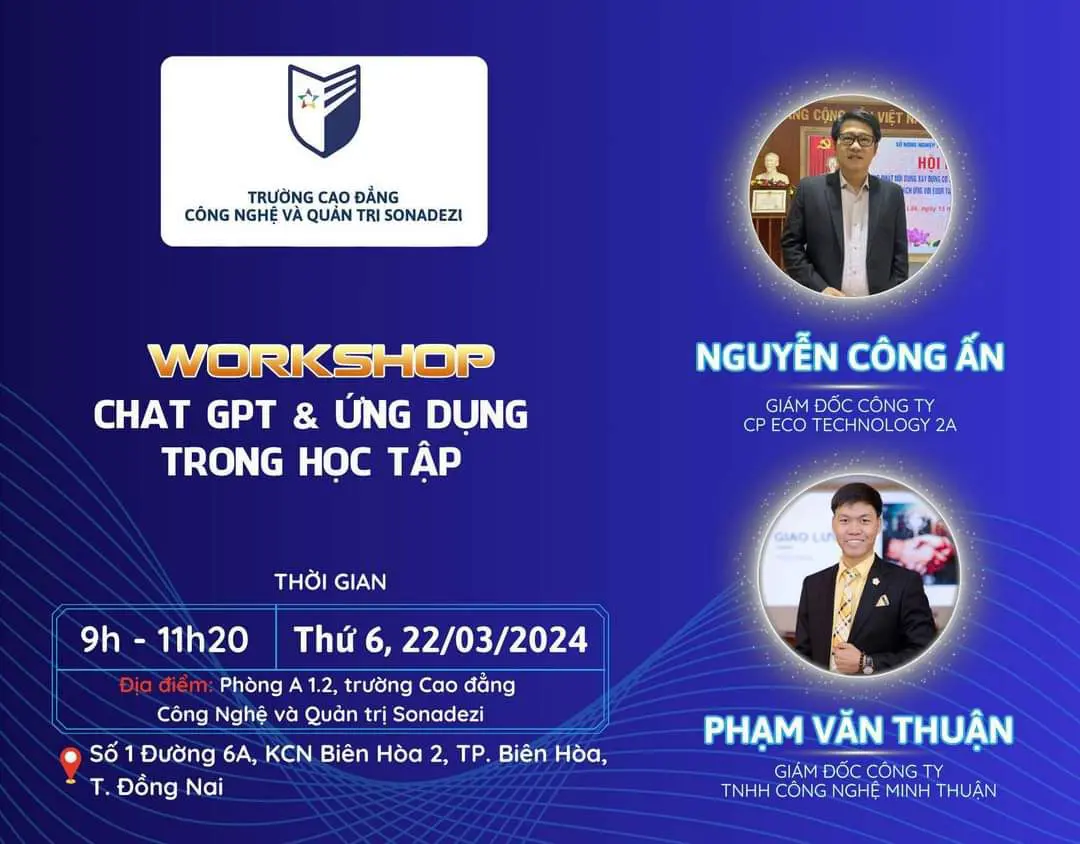 WORKSHOP "CHAT GPT & ỨNG DỤNG TRONG HỌC TẬP